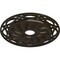 Ekena Millwork Loera Ceiling Medallion (Fits Canopies up to 6 1/4"), 26 5/8"OD x 4 1/2"ID x 1 3/8"P, Stone Hearth CM26LOSHF - alternate 3